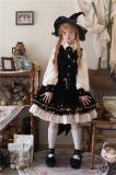 Metcha ~Starry Night College Lolita Vest + Blouse + Skirt Set -Pre-order