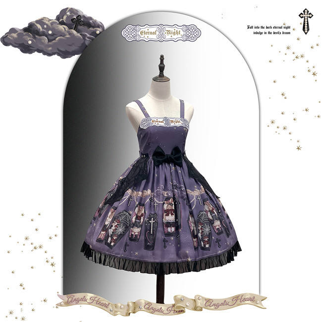 Angels Heart Lolita ~ Enteral Night Lolita OP/JSK -Pre-order