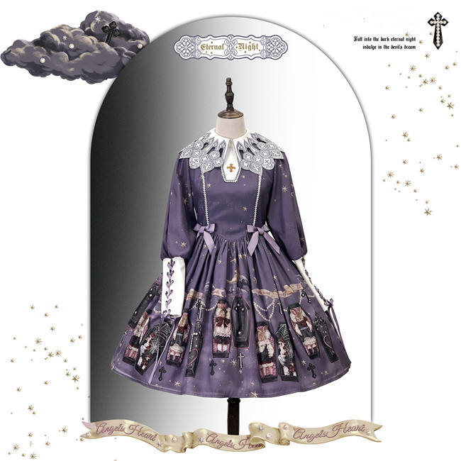 Angels Heart Lolita ~ Enteral Night Lolita OP/JSK -Pre-order