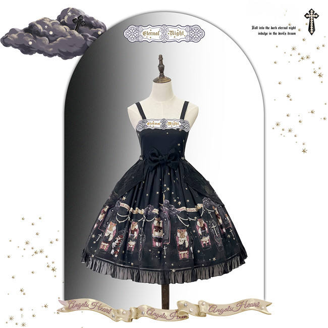 Angels Heart Lolita ~ Enteral Night Lolita OP/JSK -Pre-order