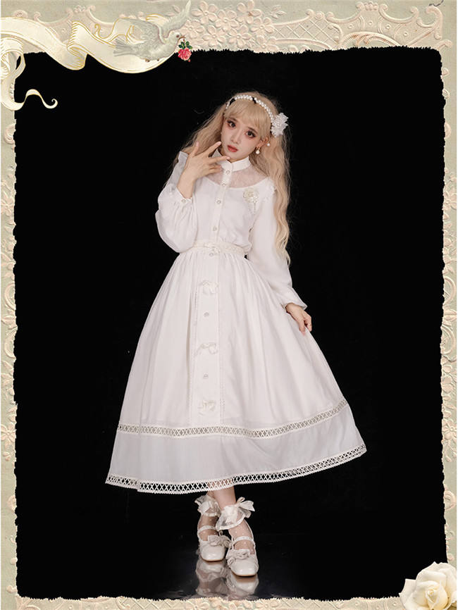 Ying Luo Fu Afternoon Fairyland Classic Lolita Blouse + Skirt Set