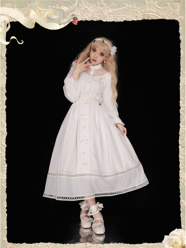 Ying Luo Fu Afternoon Fairyland Classic Lolita Blouse + Skirt Set