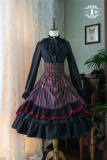Miss Point ~The Pointe Estate Stripe High Waist Lolita Skirt