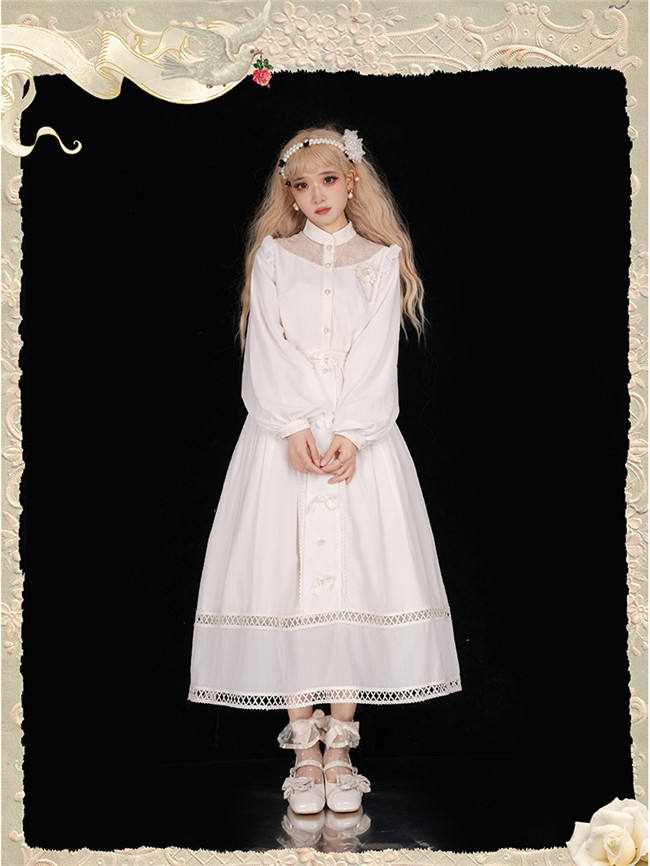 Ying Luo Fu Afternoon Fairyland Classic Lolita Blouse + Skirt Set