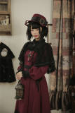 Red & Black Winter Vintage Lolita OP -Pre-order