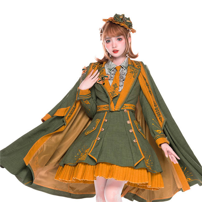 YUPBRO Lolita ~Sheffield College Lolita JSK -Blue Green