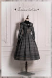 Zeeye ~Gingham Fake Two-pieces Lolita OP -Ready Made