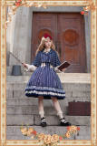 Infanta ~Eternal Heraldry Stripe Lolita JSK + Cape Set