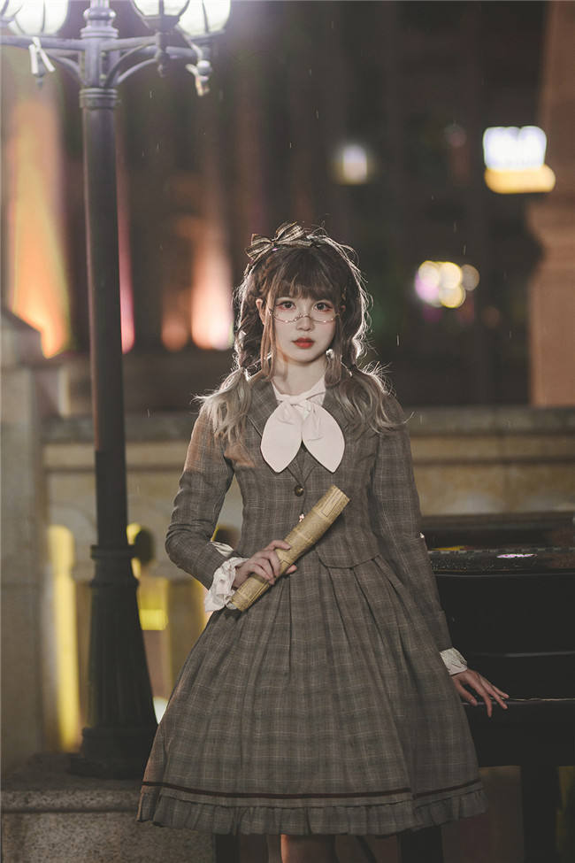 Infanta ~College Style Lolita JSK Set -Ready Made