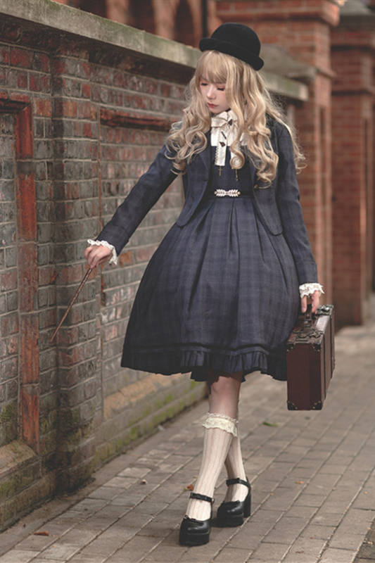 Infanta ~College Style Lolita JSK Set -Ready Made