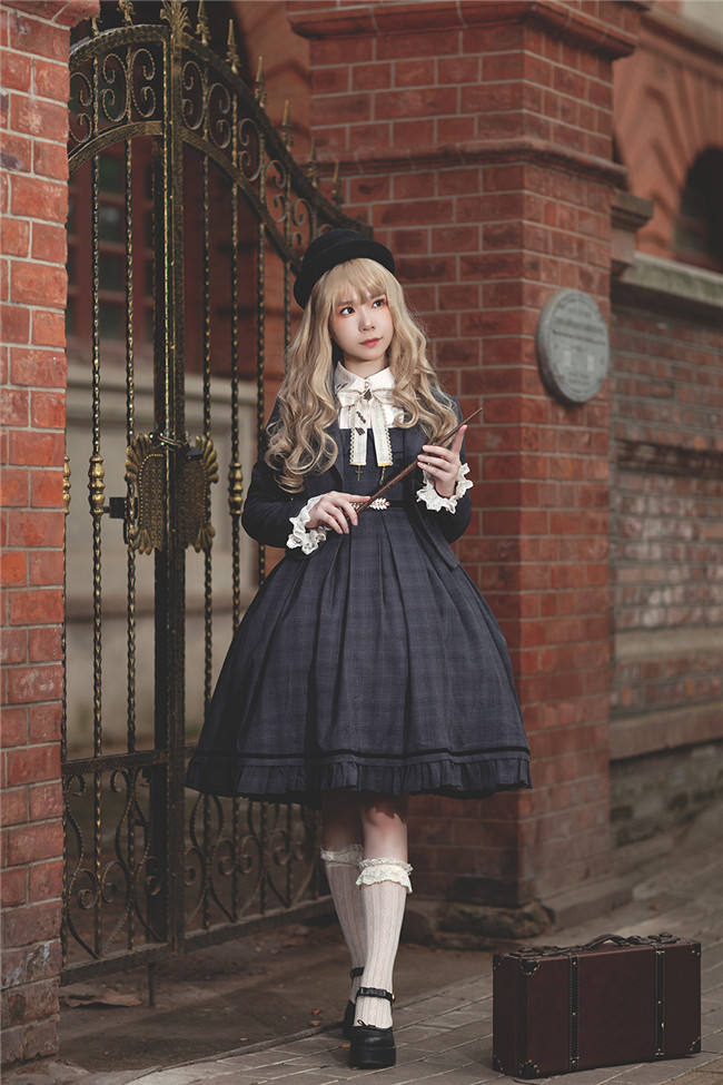 Infanta ~College Style Lolita JSK Set -Ready Made