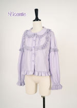 Sugar Trojan~ Sweet Set-in Sleeves Lolita Blouse -Purple Size XL - In Stock