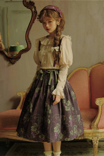 The Loire Vineyard Lolita Skirt Size M -In Stock