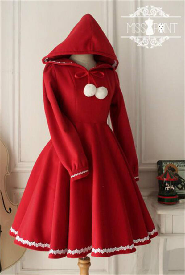 Miss Point ~Little Red Riding Hood Lolita OP for Christmas In Stock