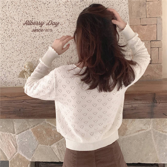 White Knit Daily Wear Sweater