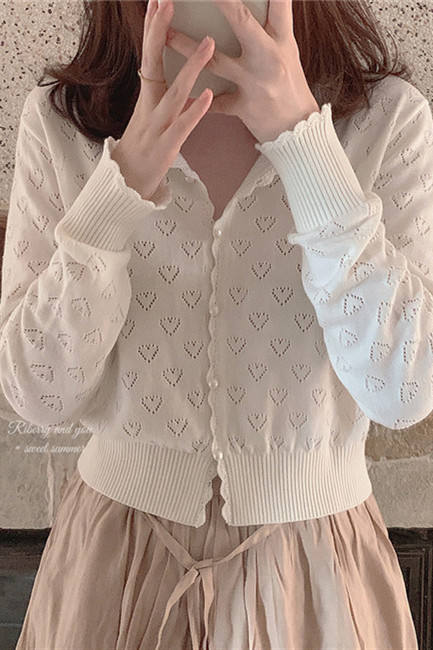 White Knit Daily Wear Sweater