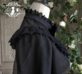 Rose Humanoid~ Vintage Lolita Blouse - Black ~ Bust 115cm Waist 100cm ~ In Stock
