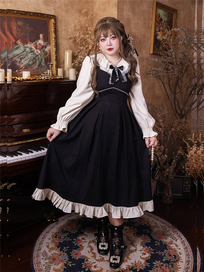Hard Candy ~Vintage Plus Size JSK Set Black JSK + Coat Size 4XL