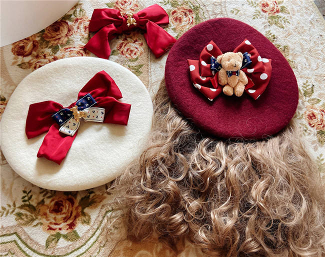 Sweet Winter Christmas Lolita Beret