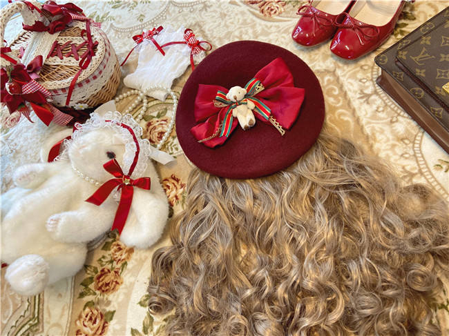 Sweet Winter Christmas Lolita Beret