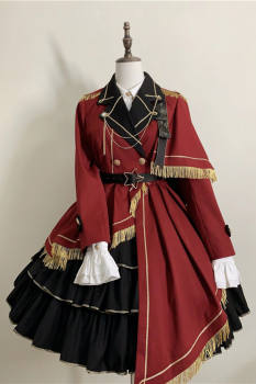 Honored Knight Military Lolita Blouse, Skirt, Coat