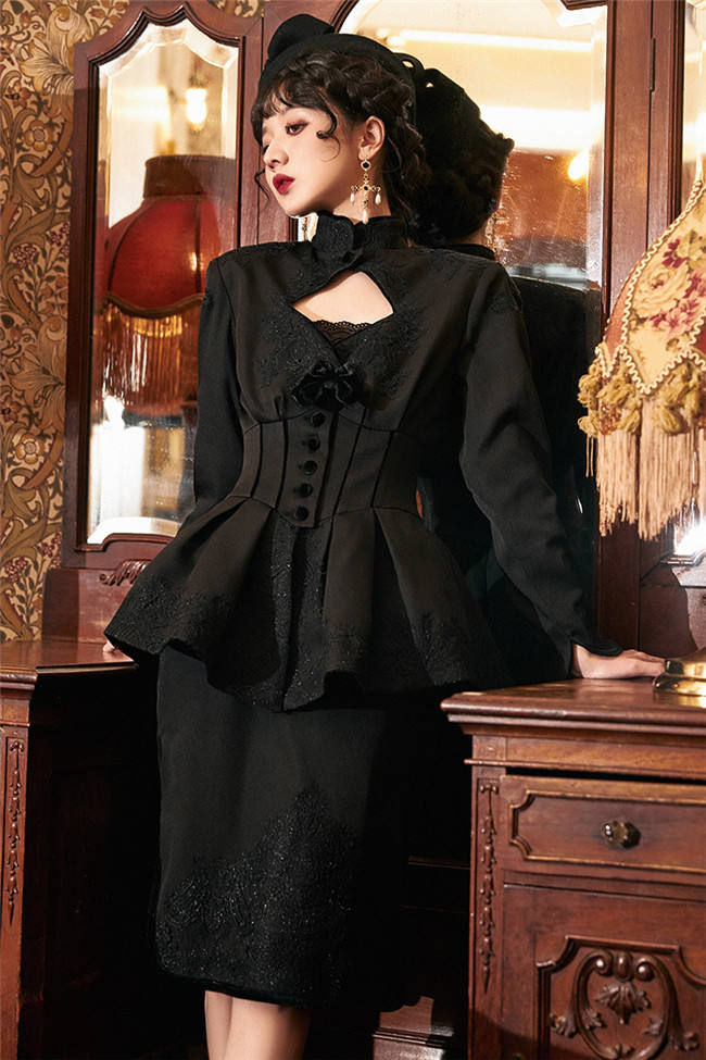 Henrietta Anonymous Invitation Lolita Coat, Skirt