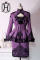 Purple + Black Coat + Skirt Short