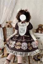 Alice Girl ~Chef Bear Sweet Lolita Dress One Pieces