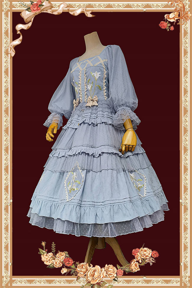 Infanta Lily Cotton Lolita Top, Skirt