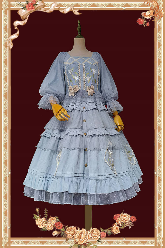 Infanta Lily Cotton Lolita Top, Skirt