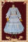 Blue Top + Skirt( with White Net Yarn)