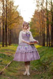 Infanta Grape Manor Cotton Lolita Jumper Dress