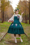 Infanta Grape Manor Cotton Lolita Jumper Dress