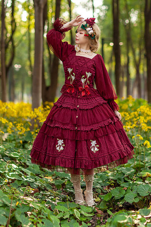 Infanta Lily Cotton Lolita Top, Skirt