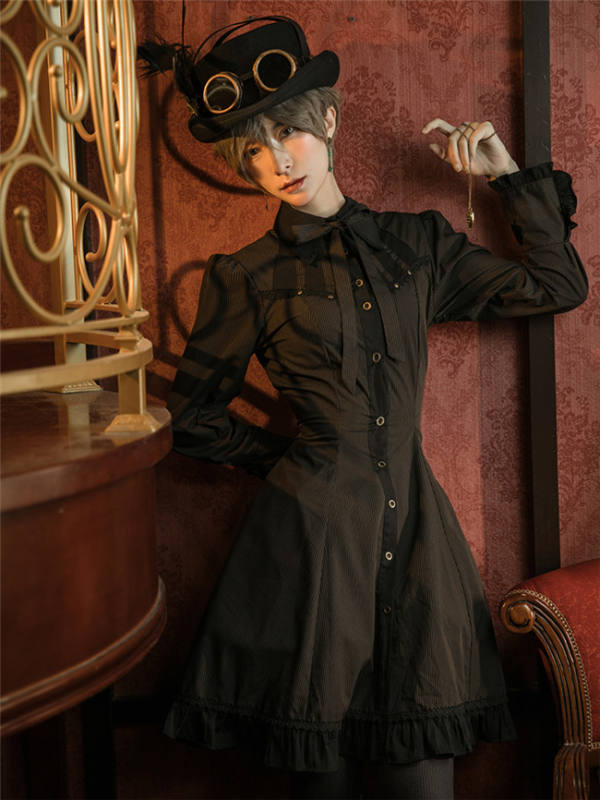 Steamland Steampunk Ouji Lolita Shirt Dress
