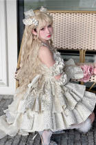 Diamond Honey Basso-relievo Sweet Lolita Jumper Dress