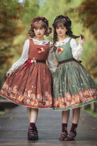 Miss Point ~Little Fox in Wood Daily Wear Lolita Jumper Dress