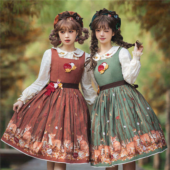 Miss Point ~Little Fox in Woods Daily Wear Lolita Jumper Dress