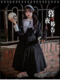 Withpuji The Evening Prayer Gothic Lolita Dress and Fake Collar