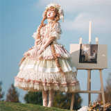Tea Picker Country Lolita Dress + Headdress