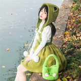 Withpuji Frog Sweet Lolita Dress, Blouse and Hat