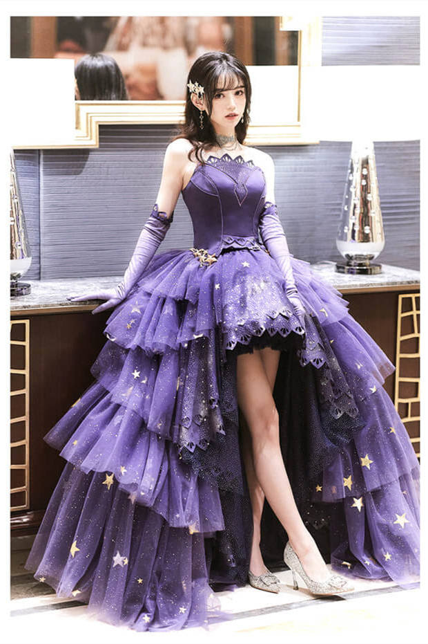 sea purple dress Mermaid Tutu Dress: Purple & Aqua Sparkly Sea Party Gown