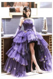 Nikki Love Elegant Purple Star Sea Top and Skirt