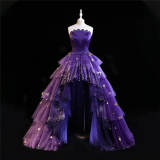 Nikki Love Elegant Purple Star Sea Top and Skirt Size L - In Stock