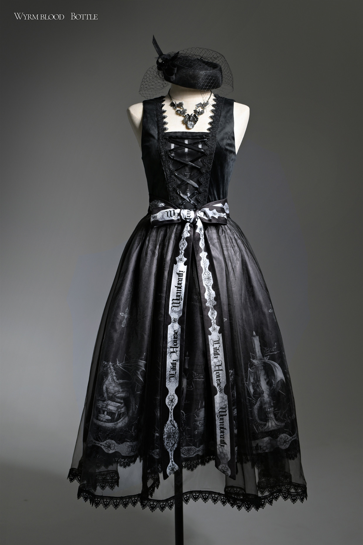 Lilith House Wyrm Breath Vintage Lolita Jumper Dress -My Lolita Dress