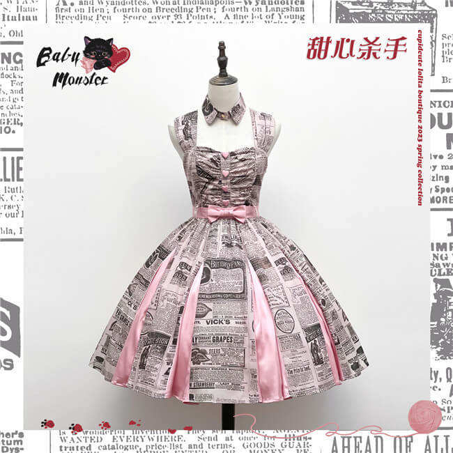 Cupid Cute Vintage Sweet Killer Lolita Dress Blouse and Accessories