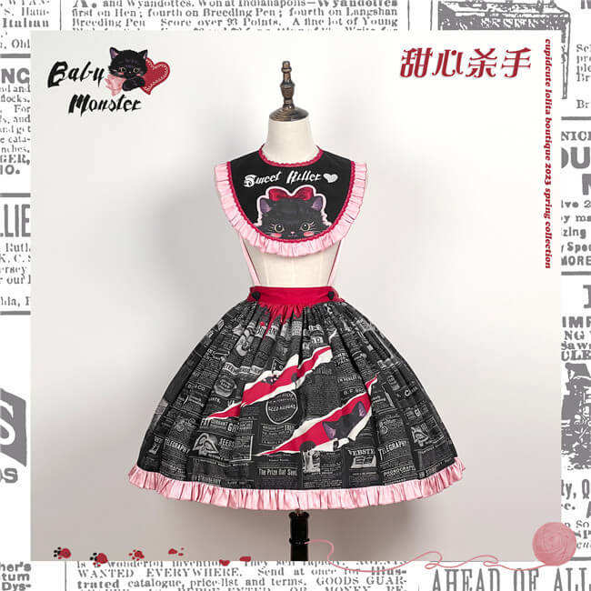 Cupid Cute Vintage Sweet Killer Lolita Dress Blouse and Accessories