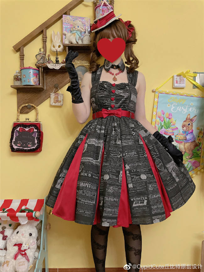 Cupid Cute Vintage Sweet Killer Lolita Dress Blouse and Accessories