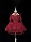 Alice Girl Cross Wine Lolita Dress
