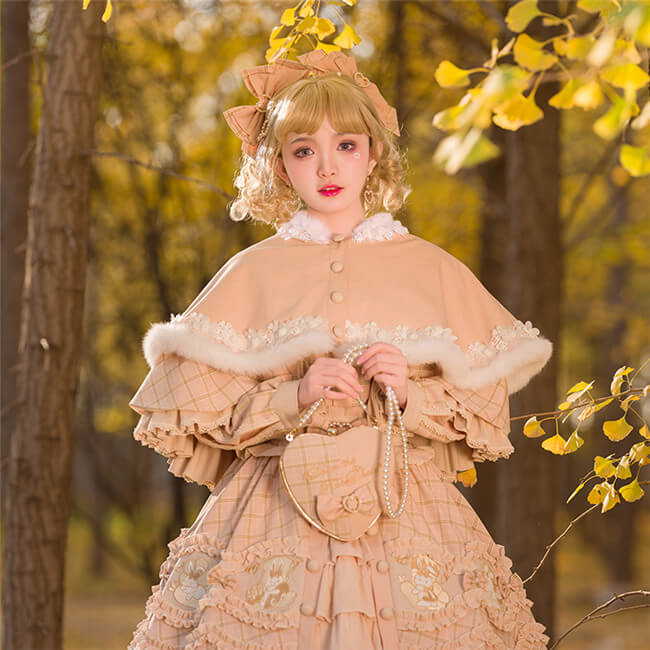 YUPBRO Lolita Heriford Classic Lolita Skirt, Blouse, Cape and Accessories -  My Lolita Dress